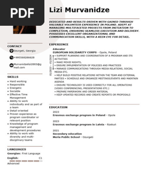 EDITABLE CV