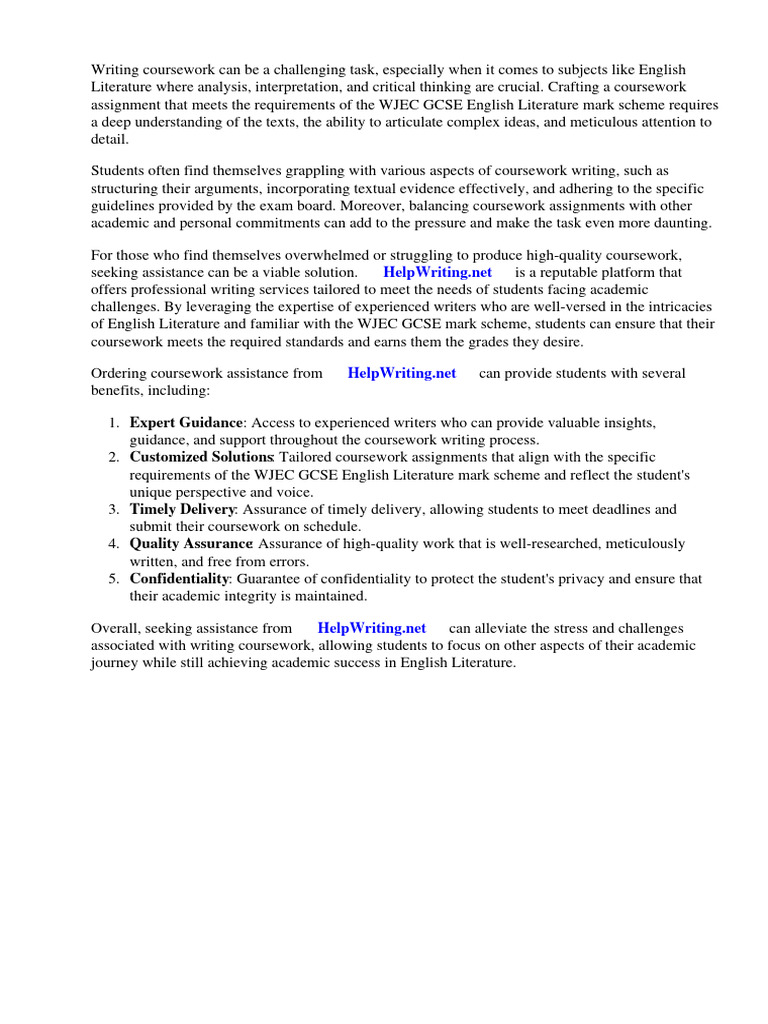 Edexcel Igcse English Literature Coursework Synonym