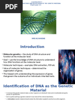 Learning Unit 3 - PART 1-MOLECULAR STRUCTURE AND REPLICATION OF THE GENETIC MATERIAL