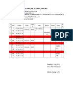 Jadwal Harian Guru X GNJL - Gnap