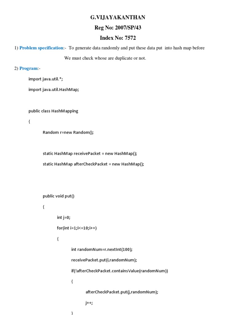 Csc303gc4 Hashmap G Vijayakanthan | PDF | Teaching Methods & Materials ...