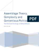 Assemblage Theory, Complexity and Contentious Politics