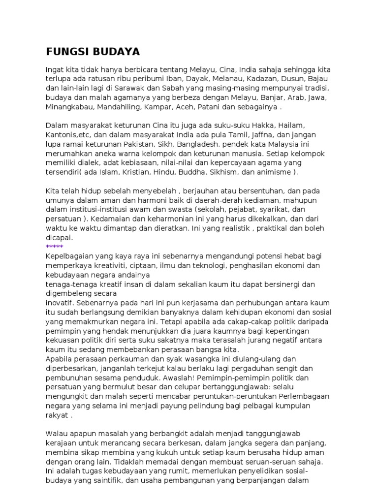 Fungsi Budaya Pdf