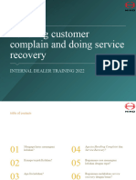 Handling Complain & Service Recovery
