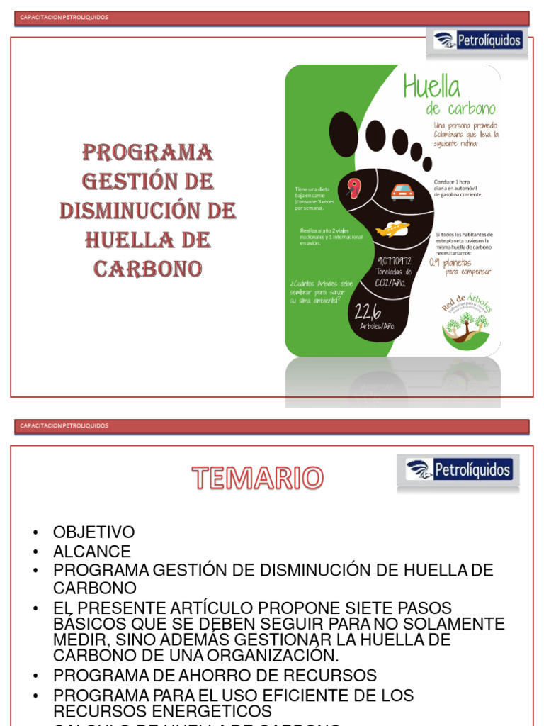Calculo de Huella de Carbono | Descargar gratis PDF | Huella de carbono ...