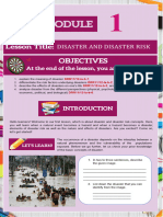 Module 1 Disaster and Disaster Risk