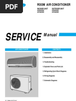 LG Split Type Air Conditioner Complete Service Manual | Air