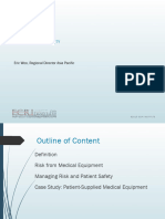 1.2 Medical Equipment Risk and Patient Safety