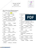 Revision Unit 7-10, English File Elementary