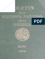 BaANH49345 Boletín de La Academia Nacional de La Historia XLVII 1974