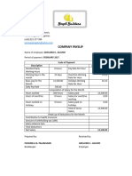 Detailed Pay Slip