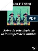 Sobre La Psicologia de La Incompetencia Militar