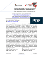 Factores de Economía Del Aprendizaje en Un Contexto Educativo (Factors of The Learning Economy in An Educational Context)