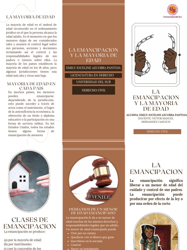 Emancipación y Mayoría de Edad | PDF | Justicia | Crimen y violencia