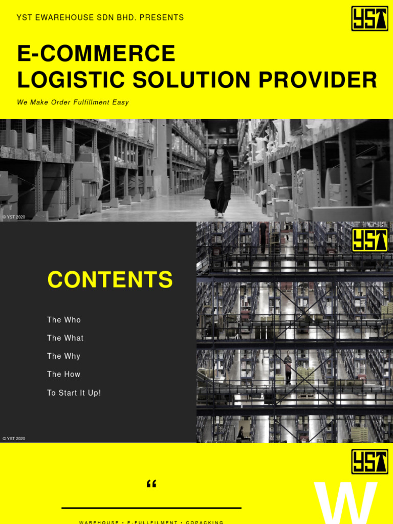 YST Ewarehouse: E-Commerce Logistics Solutions | PDF | Warehouse ...
