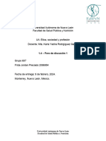 1.4 - Foro de Discusión 1 - Ética y Moral