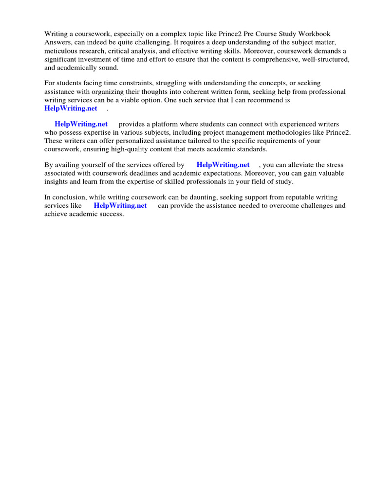 PRINCE2 Coursework Writing Guide | PDF | Project Management | Risk