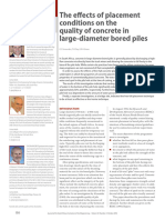 The Eff Ects of Placement Conditions On The Quality of Concrete in Large-Diameter Bored Piles