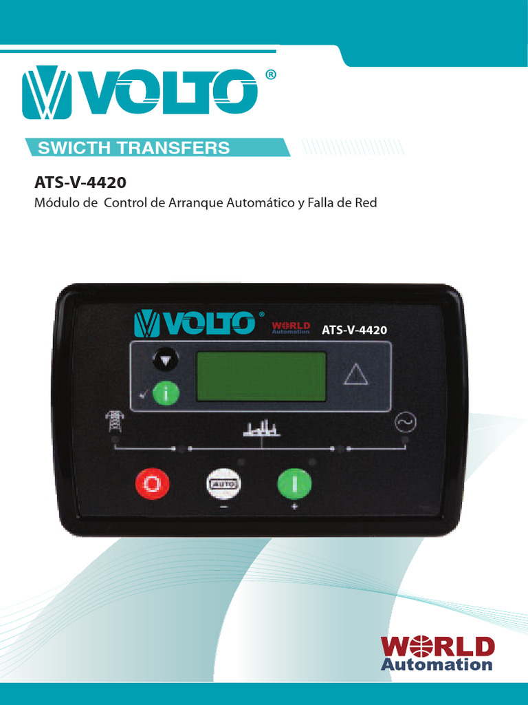 Modulo Transferencia 4420 | PDF | Generador eléctrico | Bienes ...