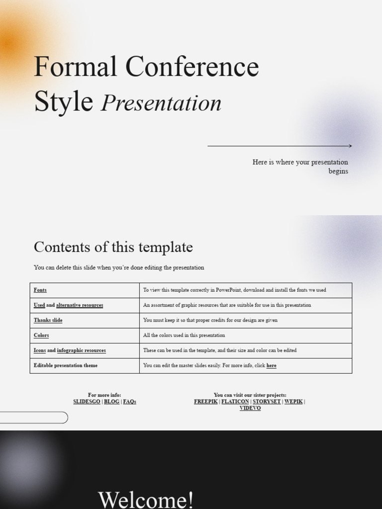 Business Conference Template | PDF | Planets | Solar System
