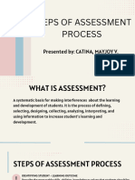 Steps of Assessment Process