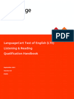 Qualification HandbookLanguageCert Test of English Listening Readingver40