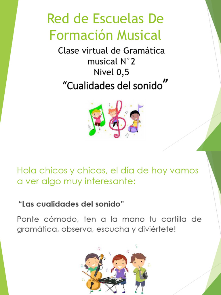 Cualidades del Sonido en Música | PDF | Artes del Lenguaje y Comunicación