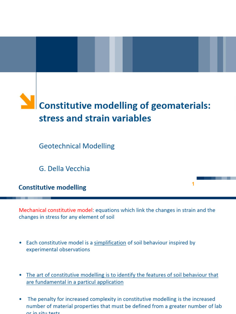 Geomaterials Constitutive Modelling Explained | PDF | Stress (Mechanics ...