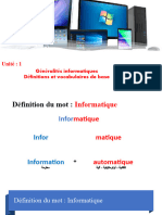 Généralités Informatiques