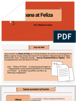 Pagsusulatan Nang Dalawang Binibini Na Si Urbana at Si Feliza | PDF