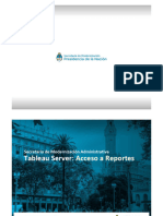 Instructivo Tableau Server - Acceso A Reportes