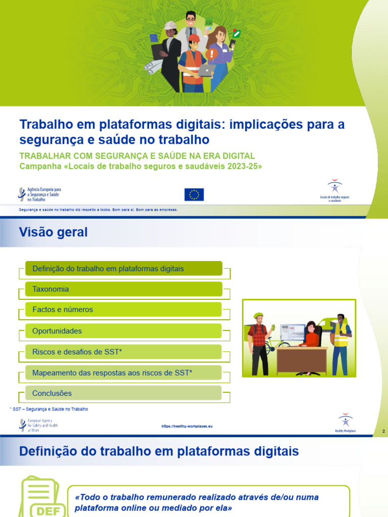 HWC23-25 Digital Platform Work PT | PDF | Transparência (comportamento ...