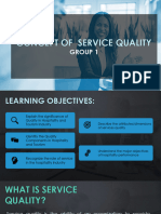 G1 Concept of Service Quality