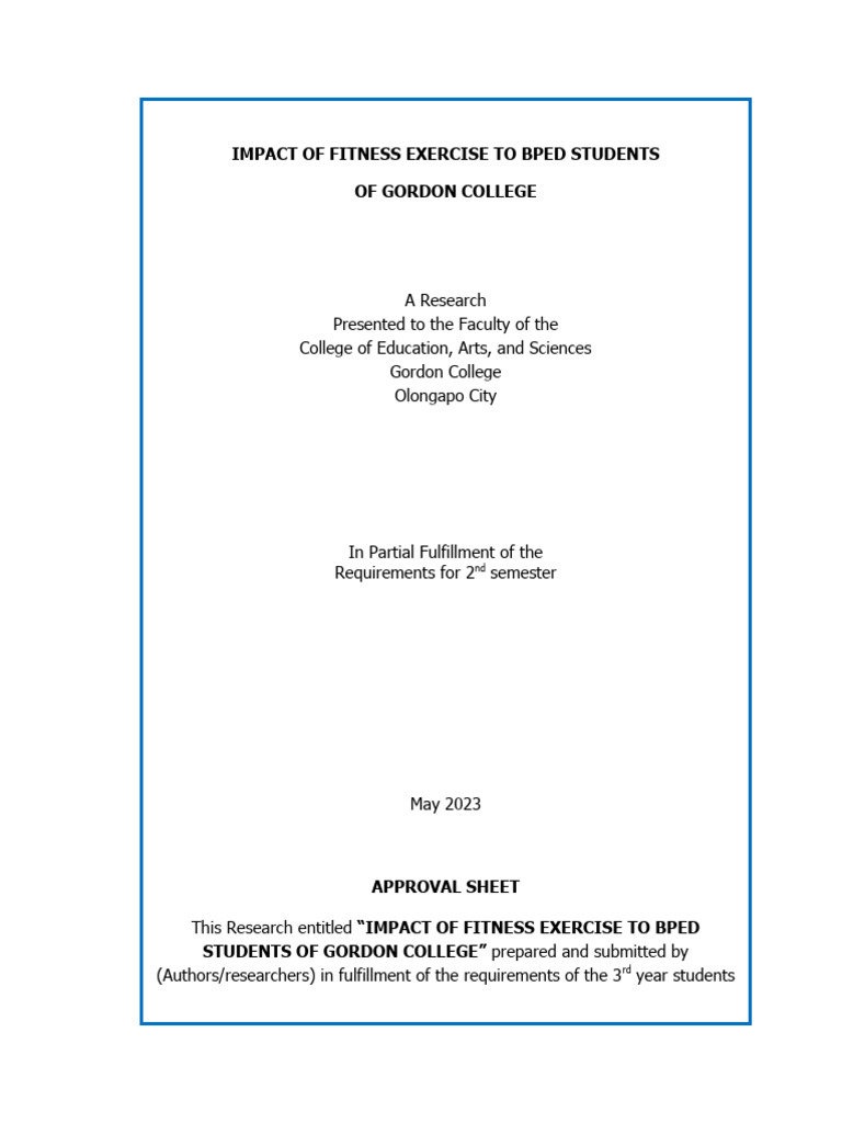Fitness Impact on BPED Students | PDF | Physical Fitness | Lipid