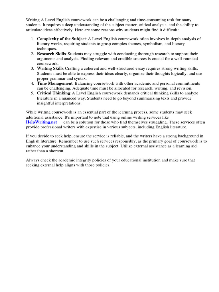 A level english coursework questions download free pdf critical