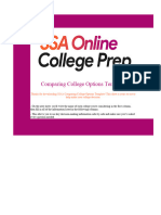 SSA Online College Prep Comparing College Options