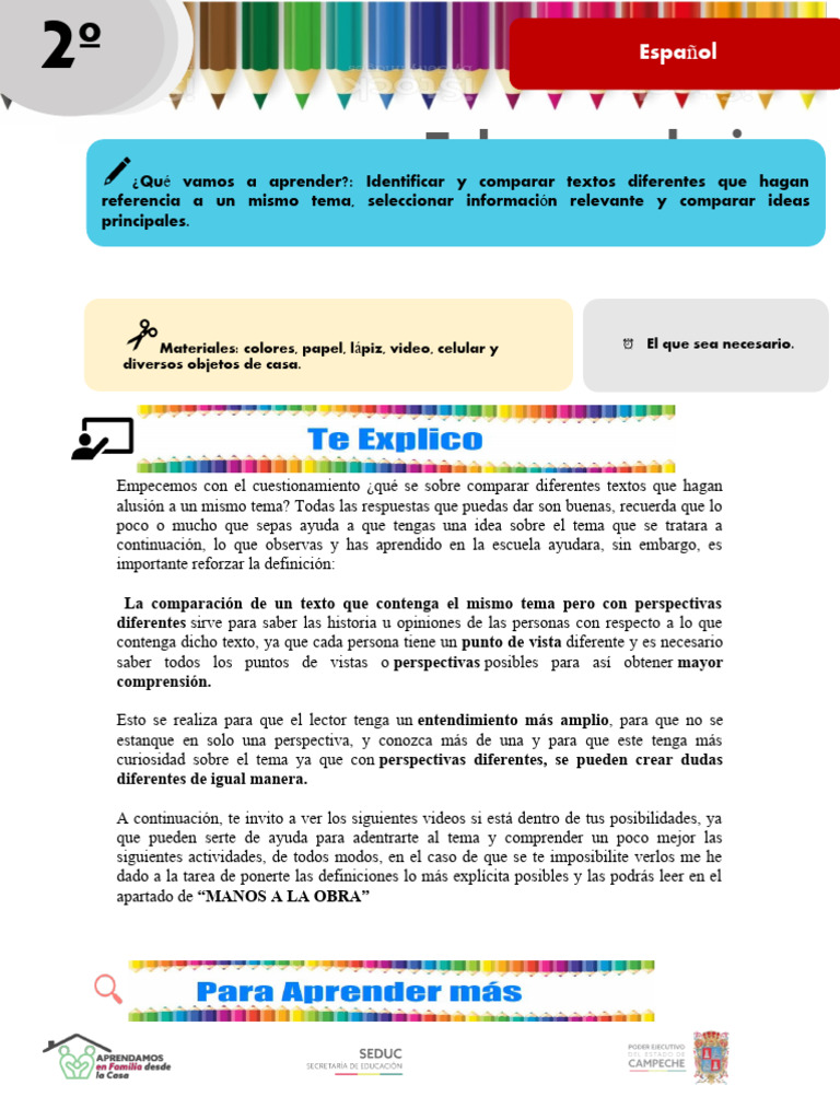 Secuencia 2. Comparar Dos Textos. Griselda | Descargar gratis PDF ...
