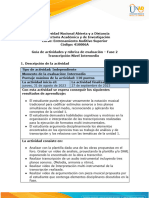 Guía de Actividades y Rúbrica de Evaluación - Unidad 1 - Fase 2 - Transcripción Nivel Intermedio
