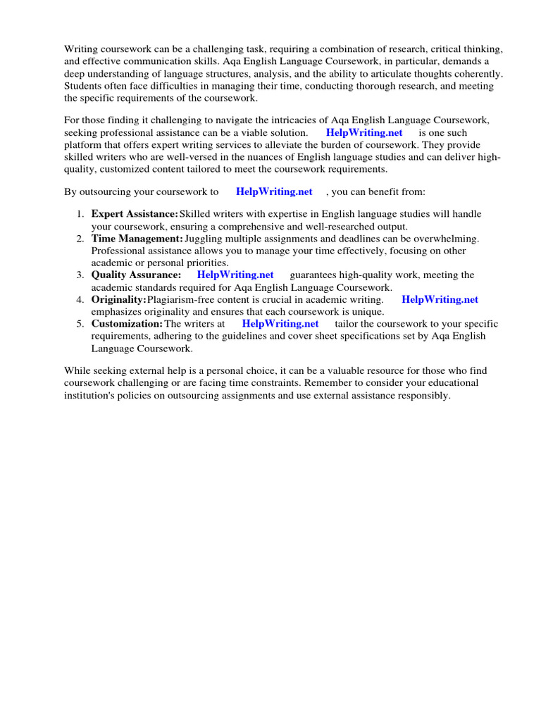 Aqa english language coursework cover sheet pdf linked in facebook