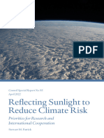 Reflecting Sunlight To Reduce Climate Risks