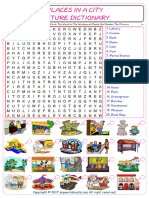 Places in A City Find and Circle The Words in The Wordsearch Puzzle and Number The Pictures 6297