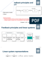 L4 - Feedback Principle and Linear Systems II