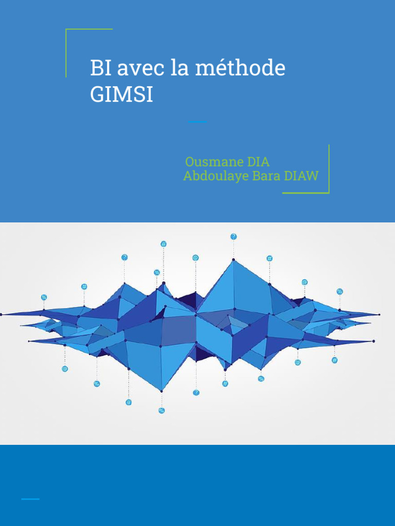 Méthode GIMSI pour la Performance Décisionnelle | PDF | Informatique ...