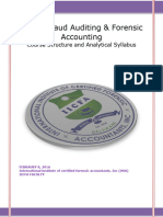 M.SC Fraud Auditing Forensic Accounting - Structure and Analytical Syllabus