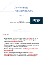 Compendio Di Metrica - LM - 2020-21