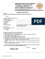 Formulir Pendaftaran PSHT