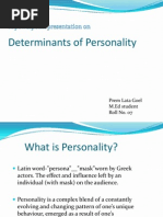 Determinants Of Personality Pdf Extraversion And Introversion Thought