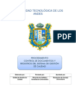 E-PG 4.2.3 Control de Documentos y Registros Documento Versión Final