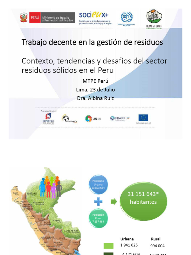 Sesion 3 Contexto de Rs en El Peru Ok | PDF | Residuos | Reciclaje