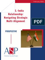 The U.S.-India Relationship: Navigating Strategic Multi-Alignment